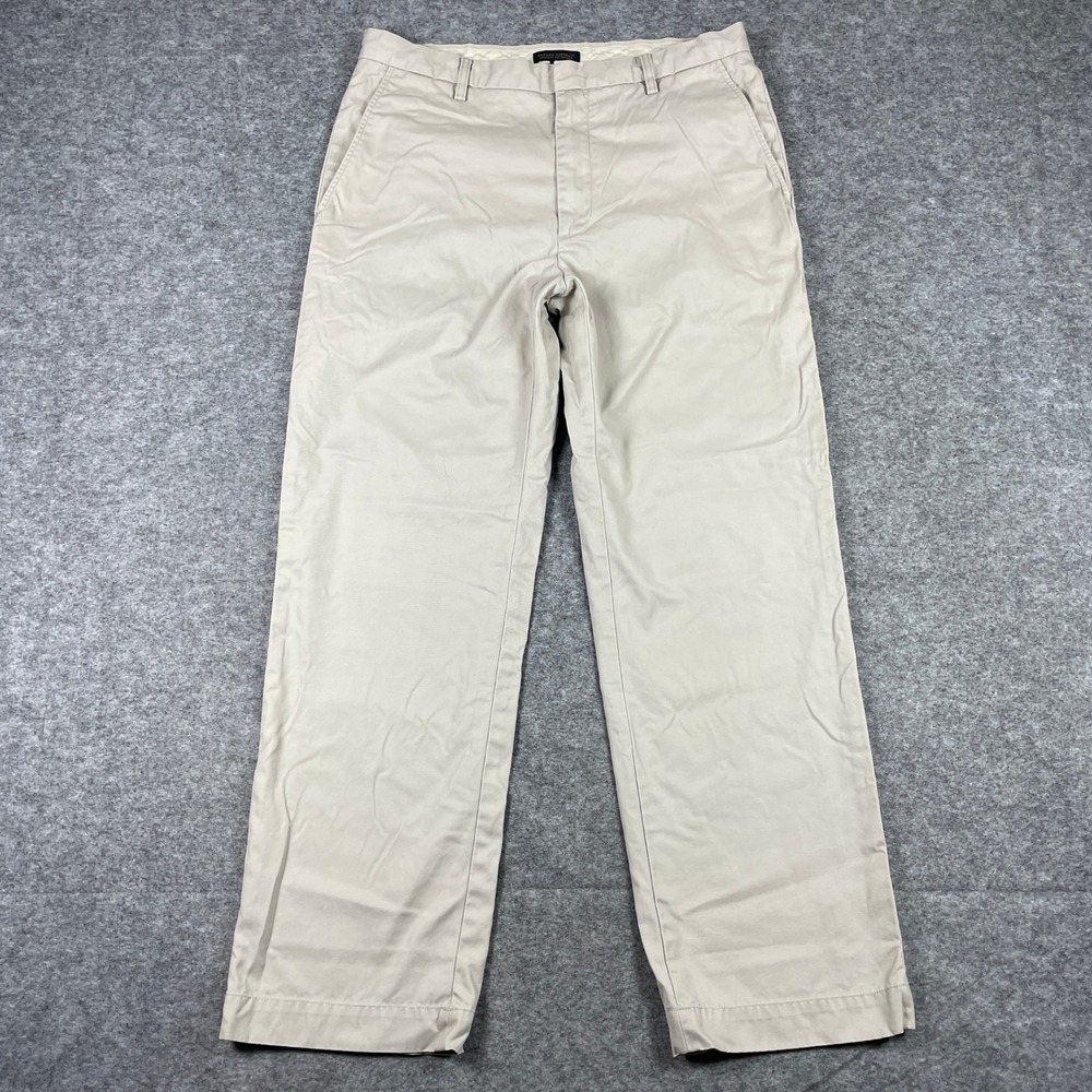 Banana Republic Chinos Mens 35x32 (Fits 34x31.5) Khaki Relaxed Fit Dawson Pants